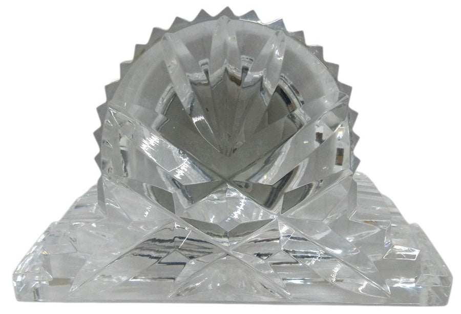 Waterford Clear Crystal Miniature Mantel Clock Retro Collectible Unique