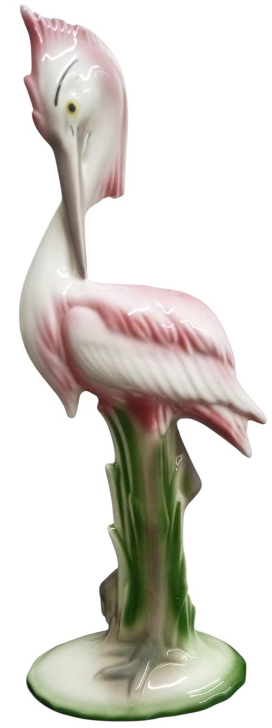 Pottery Clay Sketches California Flamingo Statue/Figure Vintage Decorative 1960s