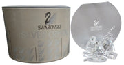 Swarovski Crystal Baby Penguins W/Original Box & Ice Slab Base Cute Collectible