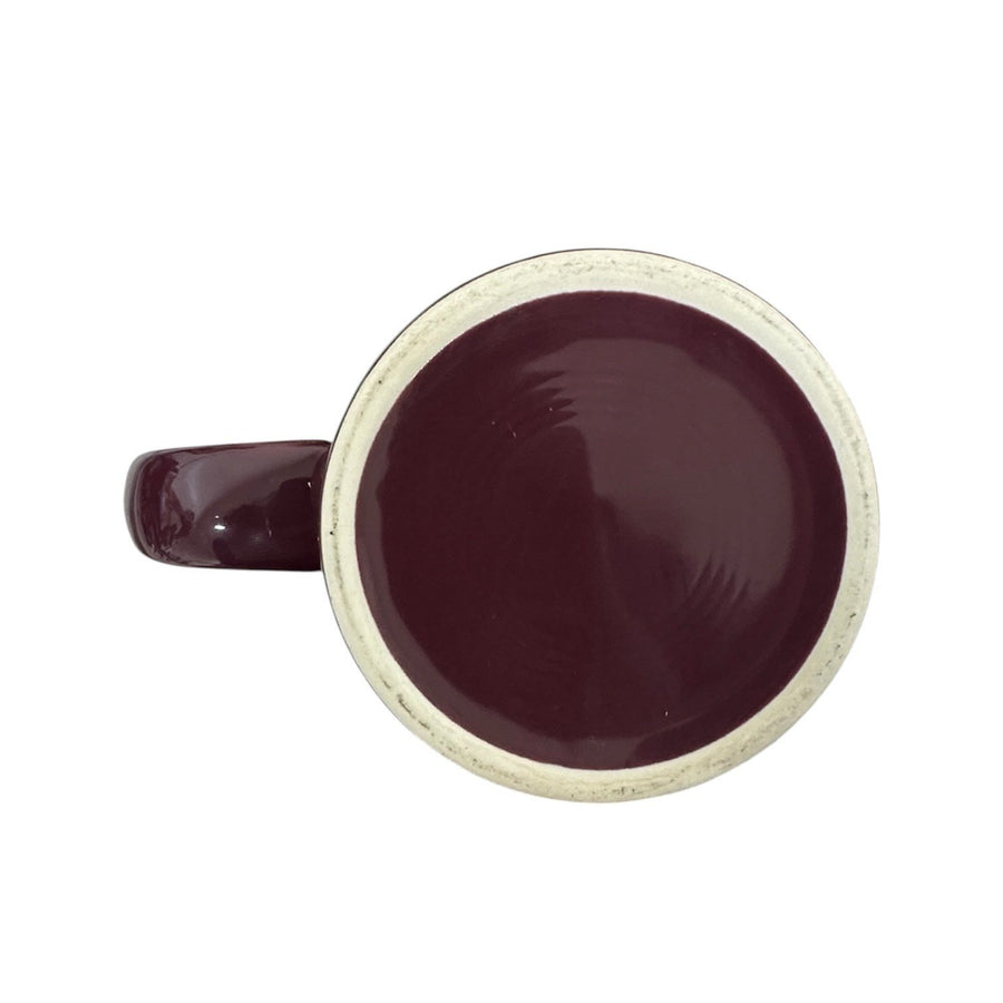 Fiesta - Claret Maroon 15oz Tapered Mug Homer Laughlin HLC Retired Ceramic Coffee Cup