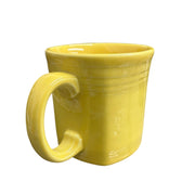 Fiesta - Sunflower Yellow Square Mug Homer Laughlin HLC Retired Ceramic Coffee Cup