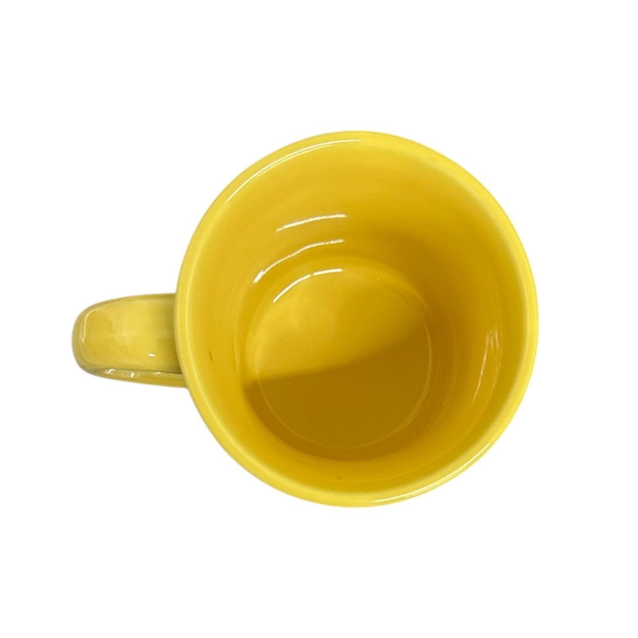 Fiesta - Sunflower Yellow Square Mug Homer Laughlin HLC Retired Ceramic Coffee Cup