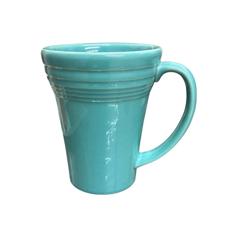 Fiesta - Turquoise Blue Bistro Latte Mug Homer Laughlin HLC Ceramic Coffee Cup