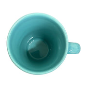 Fiesta - Turquoise Blue Bistro Latte Mug Homer Laughlin HLC Ceramic Coffee Cup