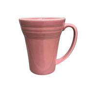 Fiesta - Peony Pink Bistro Latte Mug Homer Laughlin HLC Ceramic Coffee Cup