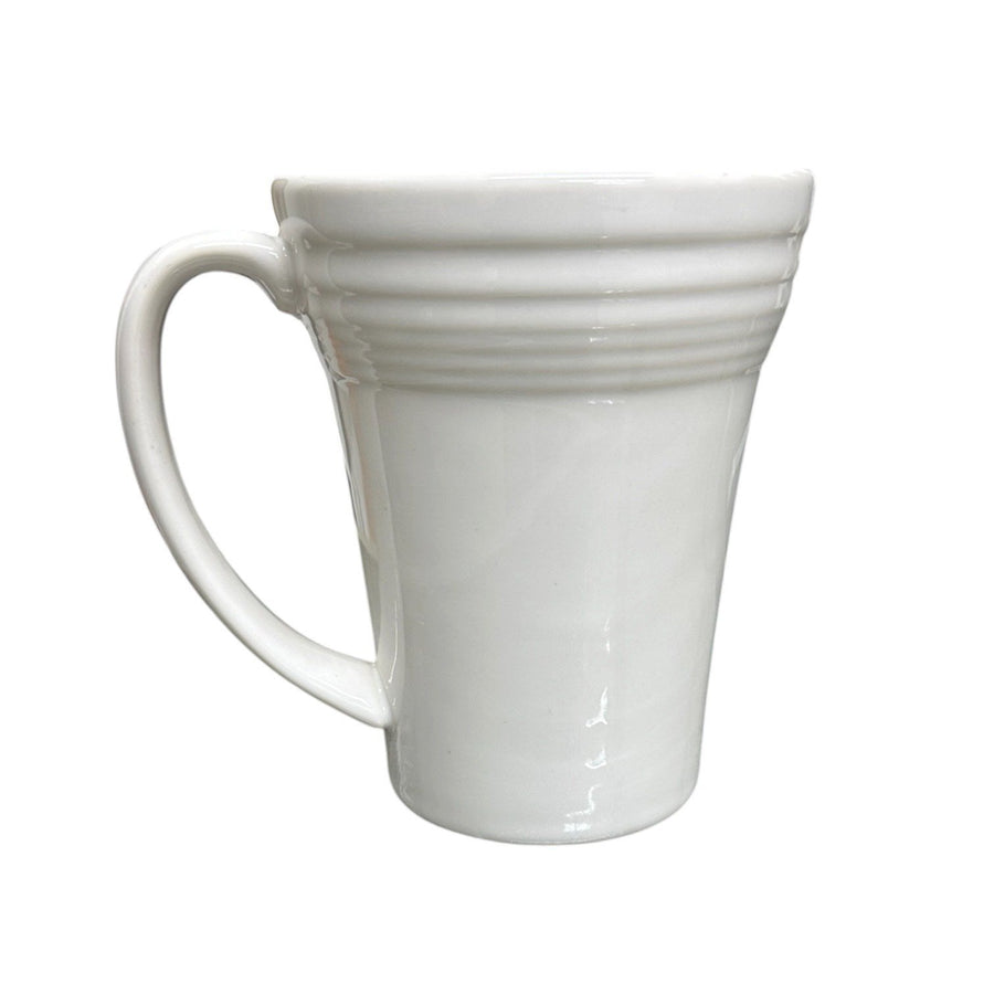 Fiesta - White Bistro Latte Mug Homer Laughlin HLC Ceramic Coffee Cup