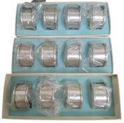 FB Rogers Silver Co Napkin Rings Set Of 12 Vintage Collectible Kitchen Tableware