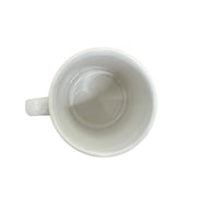 Fiesta - White Java Handle Mug Homer Laughlin HLC Ceramic Coffee Cup