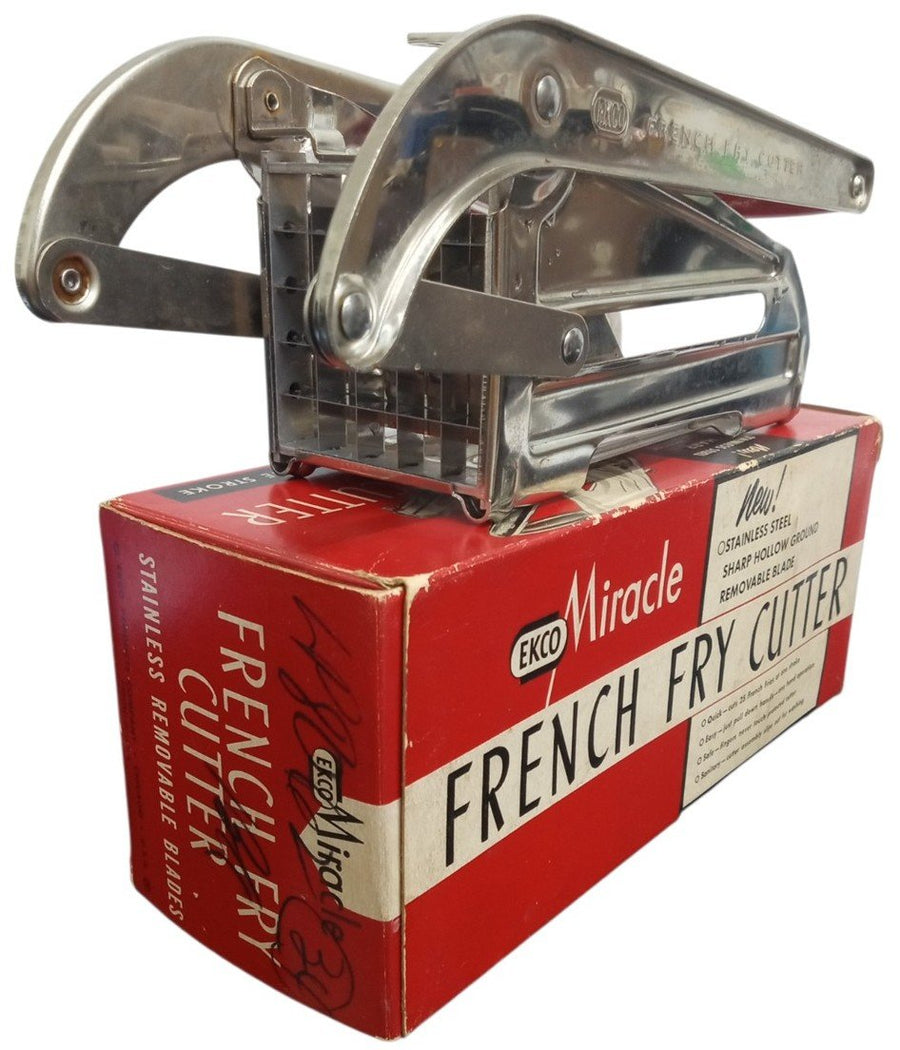 Ekco Miracle French Fry Cutter W/Original Box Vintage Retro 1950s Kitchenware
