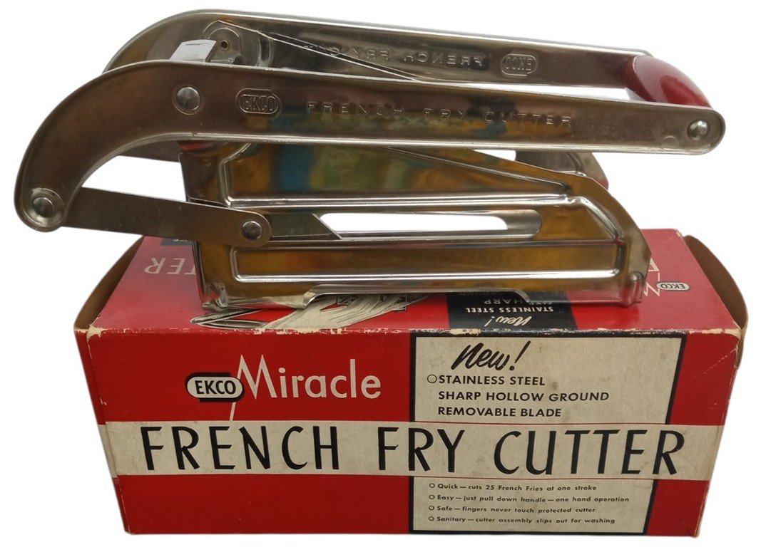 Ekco Miracle French Fry Cutter W/Original Box Vintage Retro 1950s Kitchenware