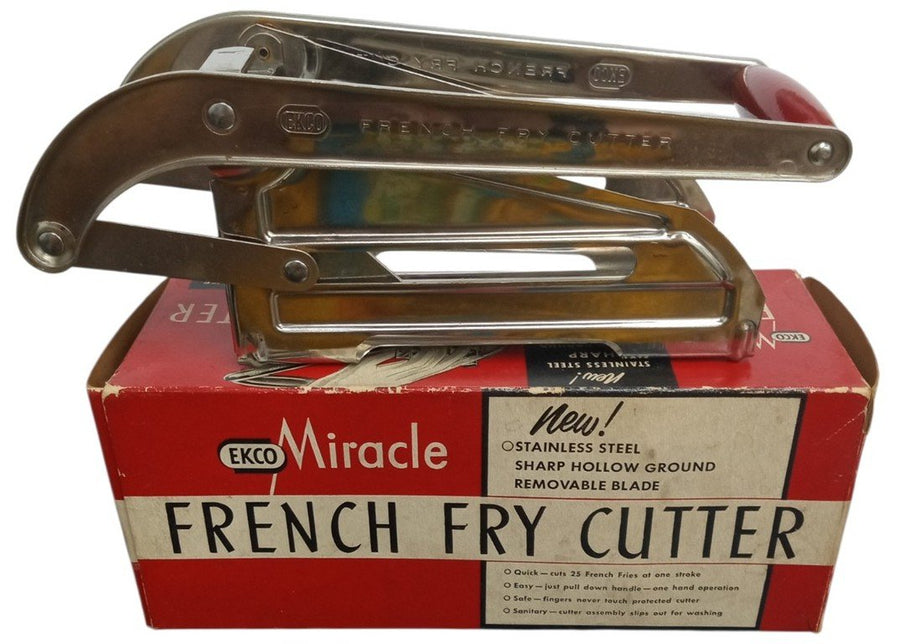 Ekco Miracle French Fry Cutter W/Original Box Vintage Retro 1950s Kitchenware