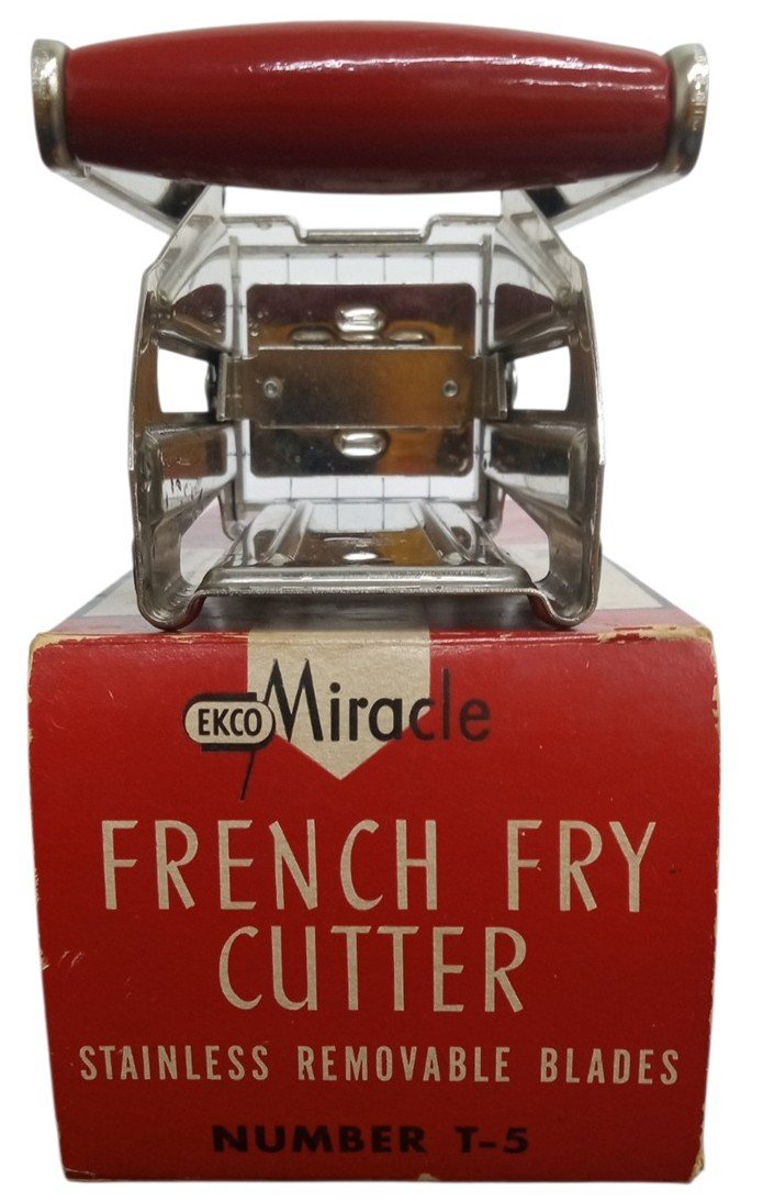 Ekco Miracle French Fry Cutter W/Original Box Vintage Retro 1950s Kitchenware