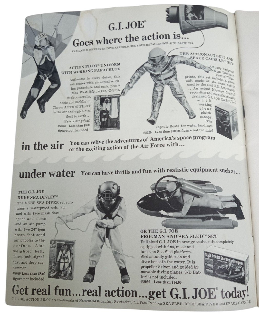 Hasbro GI Joe Command Post Yearbook Magazine 1967 Vintage Collectible Nostalgic