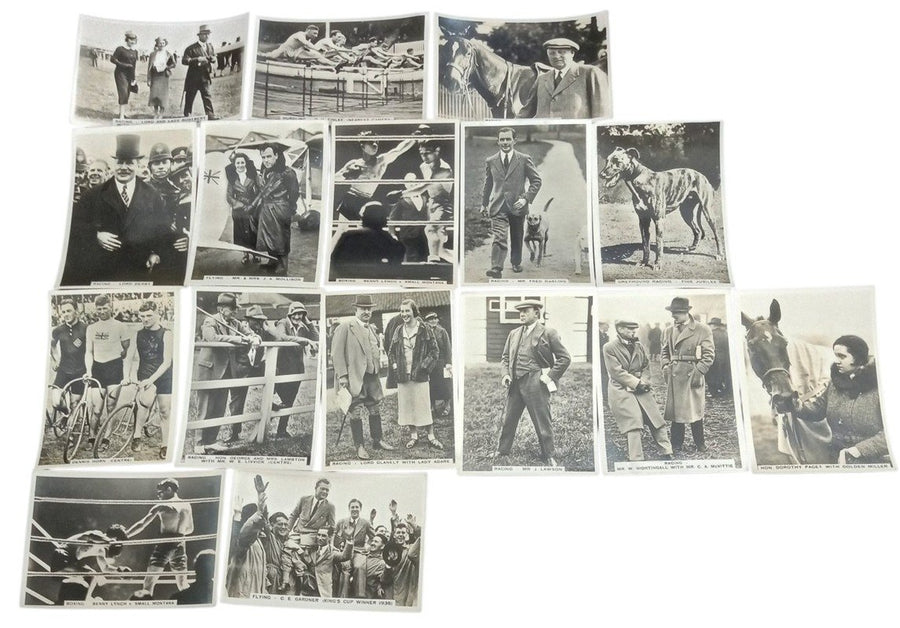 Ardath Tobacco King's Cigarettes Photocards Likely 1930s Set Of 16 Vintage