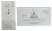 Academy Awards & Board Of Governors Ball Tickets 1966 W/Envelopes Vintage