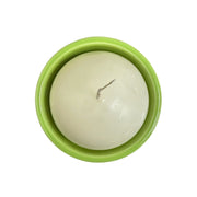Fiesta - Chartreuse Green Tripod Bowl & Candle NIB Homer Laughlin HLC Vintage Retired Ceramic
