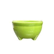 Fiesta - Chartreuse Green Tripod Bowl & Candle NIB Homer Laughlin HLC Vintage Retired Ceramic