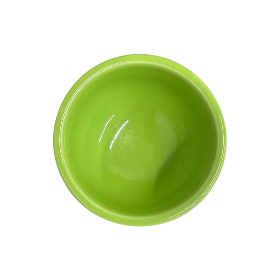 Fiesta - Chartreuse Green Tripod Bowl & Candle NIB Homer Laughlin HLC Vintage Retired Ceramic