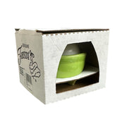 Fiesta - Chartreuse Green Tripod Bowl & Candle NIB Homer Laughlin HLC Vintage Retired Ceramic
