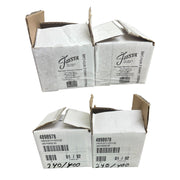 Fiesta - Linen Off-White Pyramid Tripod Candle Holder Set of 2 Homer Laughlin HLC Ceramic NIB Limited No. 240/400