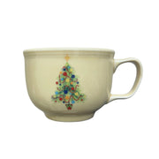 Fiesta - Ivory Christmas Tree Jumbo Mug Homer Laughlin HLC Retired Ceramic Cup