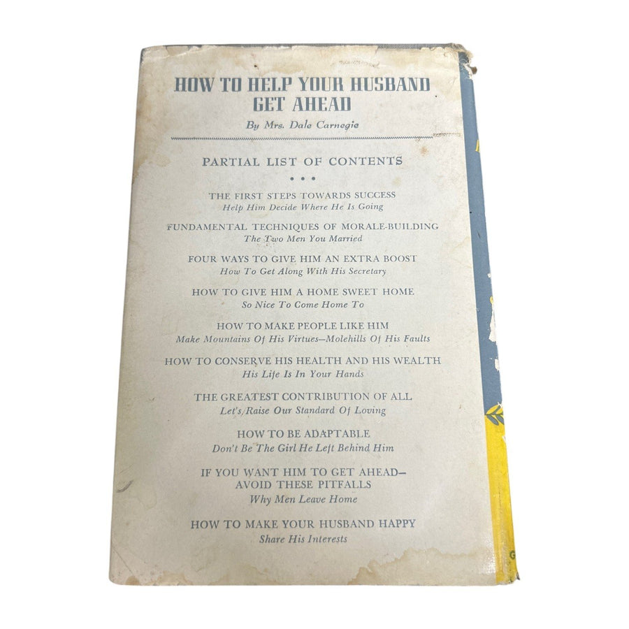 Vintage 1953 How To Helping Your Husband Get Ahead Book