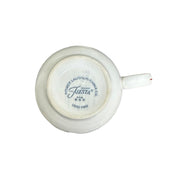 Fiesta - White Holly & Ribbon Teacup Homer Laughlin HLC Retired Festive Ceramic Cup