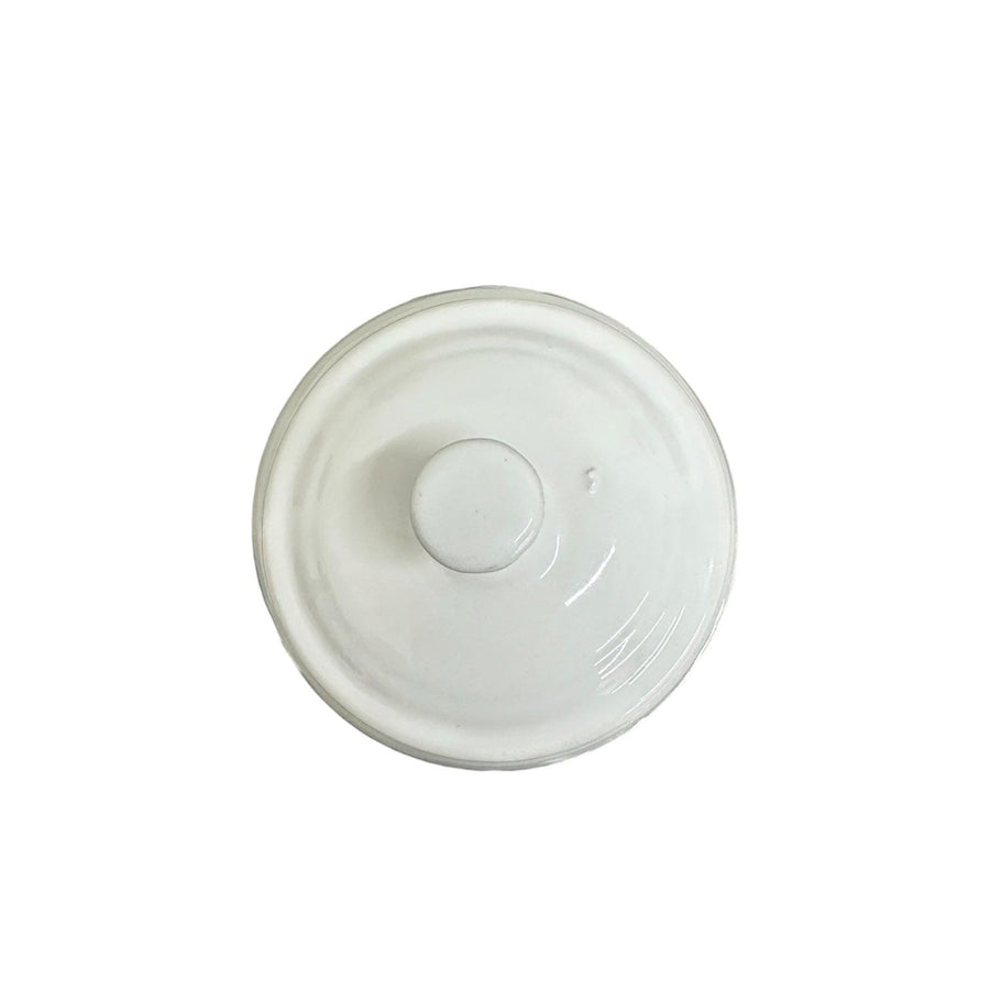Fiesta - White Holly & Ribbon Individual Sugar Bowl + Lid Homer Laughlin HLC Retired Ceramic