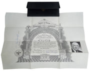 Freemason Certificate W/Bifold 1961 Youngstown Vintage Collectible Unique