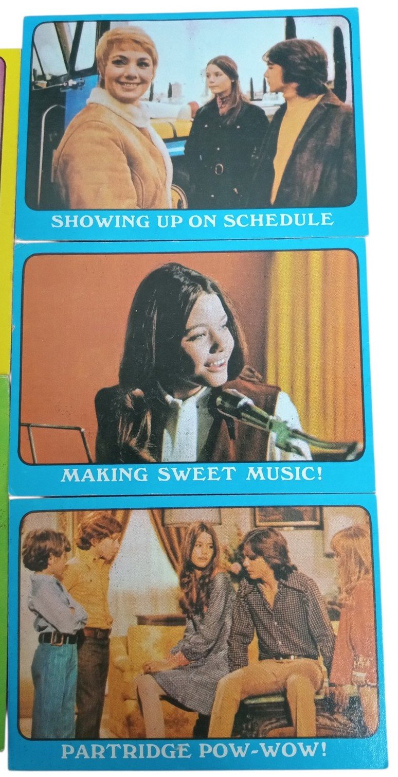 Partridge Family Trading Cards Set Of 15 Vintage Retro Collectible Nostalgic