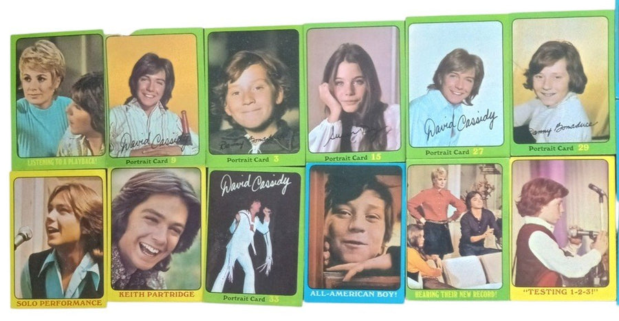 Partridge Family Trading Cards Set Of 15 Vintage Retro Collectible Nostalgic