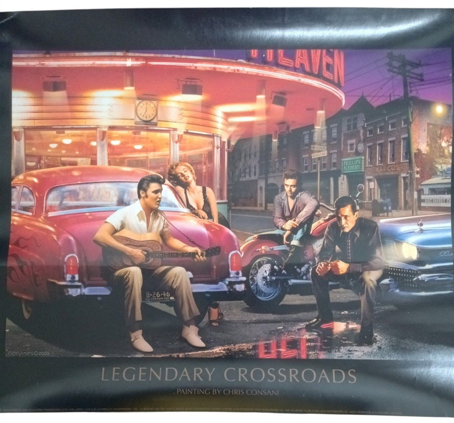 Poster Print Legendary Crossroads 11"x14" No Frame Collectible Nostalgic Decor