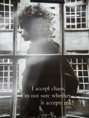 Poster Print Bob Dylan Quote 16"x20" No Frame Decorative Music Gift Idea