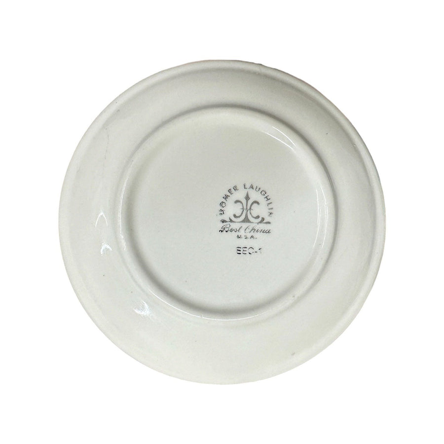 Homer Laughlin China Co. White & Blue Souvenir Of Our Visit Saucer Plate EEC-1 Newell W.V.