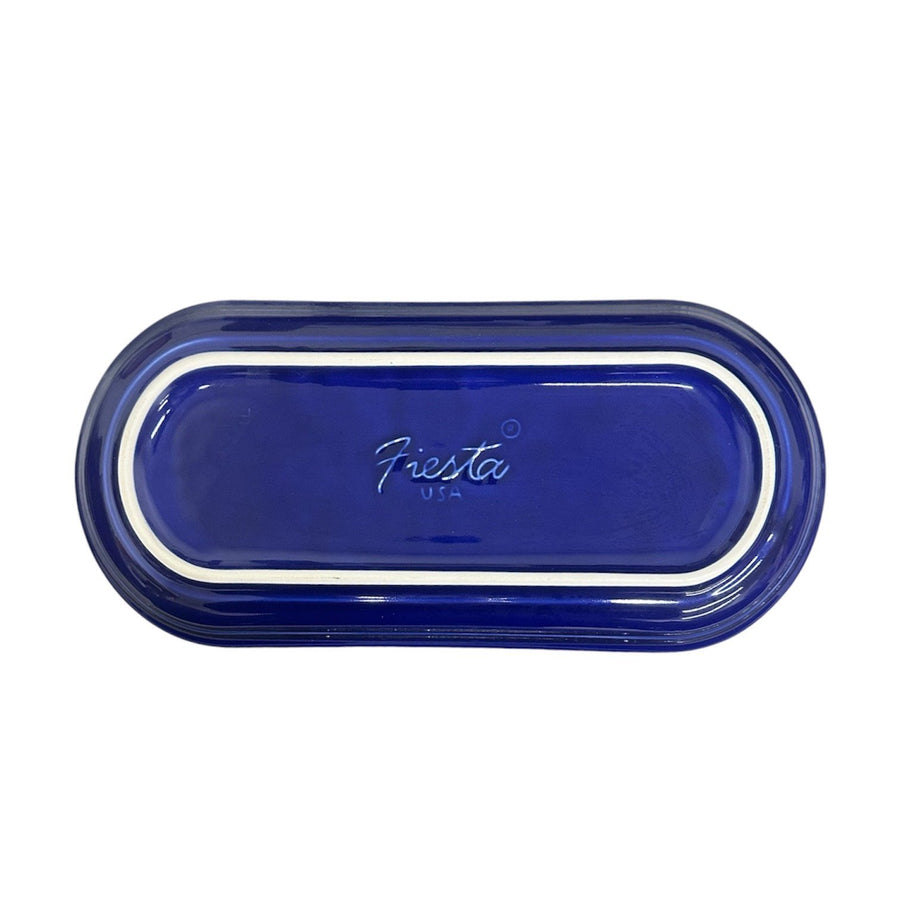 Fiesta - Twilight Blue Small Oblong Platter / Bread Tray Homer Laughlin HLC Ceramic