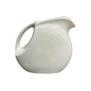 Fiesta - Linen Off-White 28oz Small Disk Pitcher Homer Laughlin HLC Ceramic
