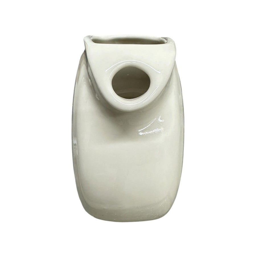 Fiesta - Linen Off-White 28oz Small Disk Pitcher Homer Laughlin HLC Ceramic
