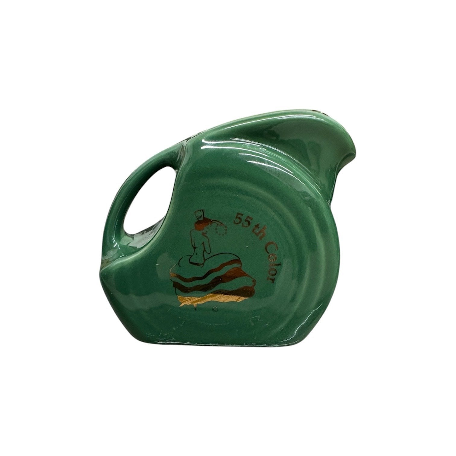 Fiesta - Jade Green 2023 Exclusive Mini Disk Pitcher 5oz Homer Laughlin HLC Ceramic 55th Color