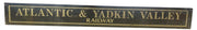 Atlantic and Yadkin Valley Railway North Carolina Glass Sign