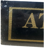 Atlantic and Yadkin Valley Railway North Carolina Glass Sign