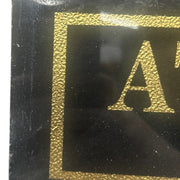 Atchison, Topeka and Santa Fe Railway Glass Sign