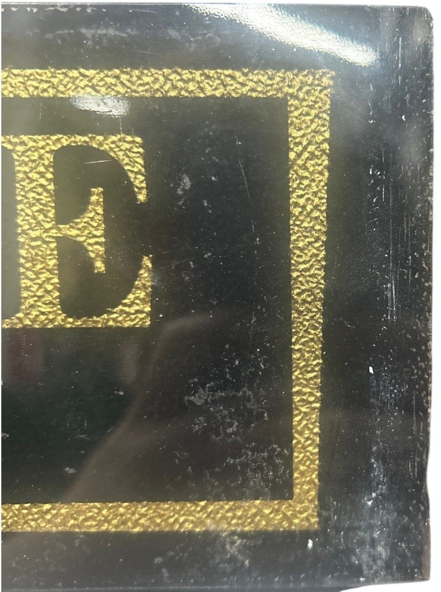 Atchison, Topeka and Santa Fe Railway Glass Sign