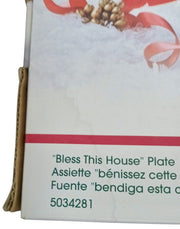 Pfaltzgraff Winterberry Bless This House Plate W/Box Collectible Decorative