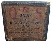 QRS Player Piano Rolls Set Of 2 Likely 1920s Vintage Antique Collectible Music