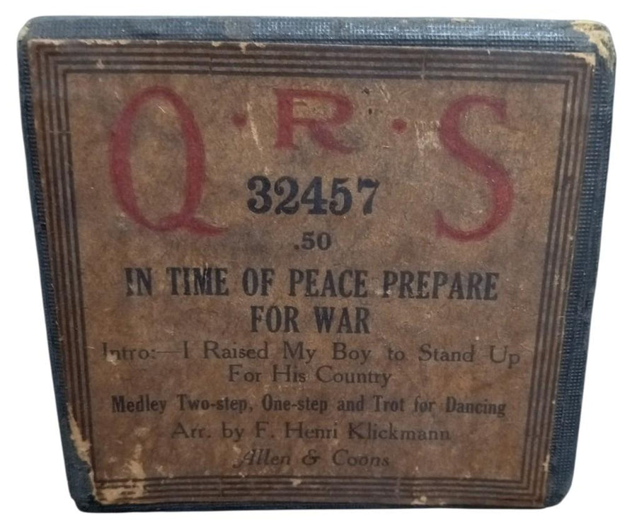 QRS Player Piano Rolls Set Of 2 Likely 1920s Vintage Antique Collectible Music