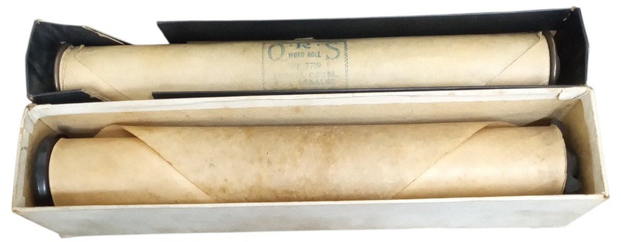 Piano Rolls Set Of 2 Likely 1920s Player Piano Antique Collectible Music