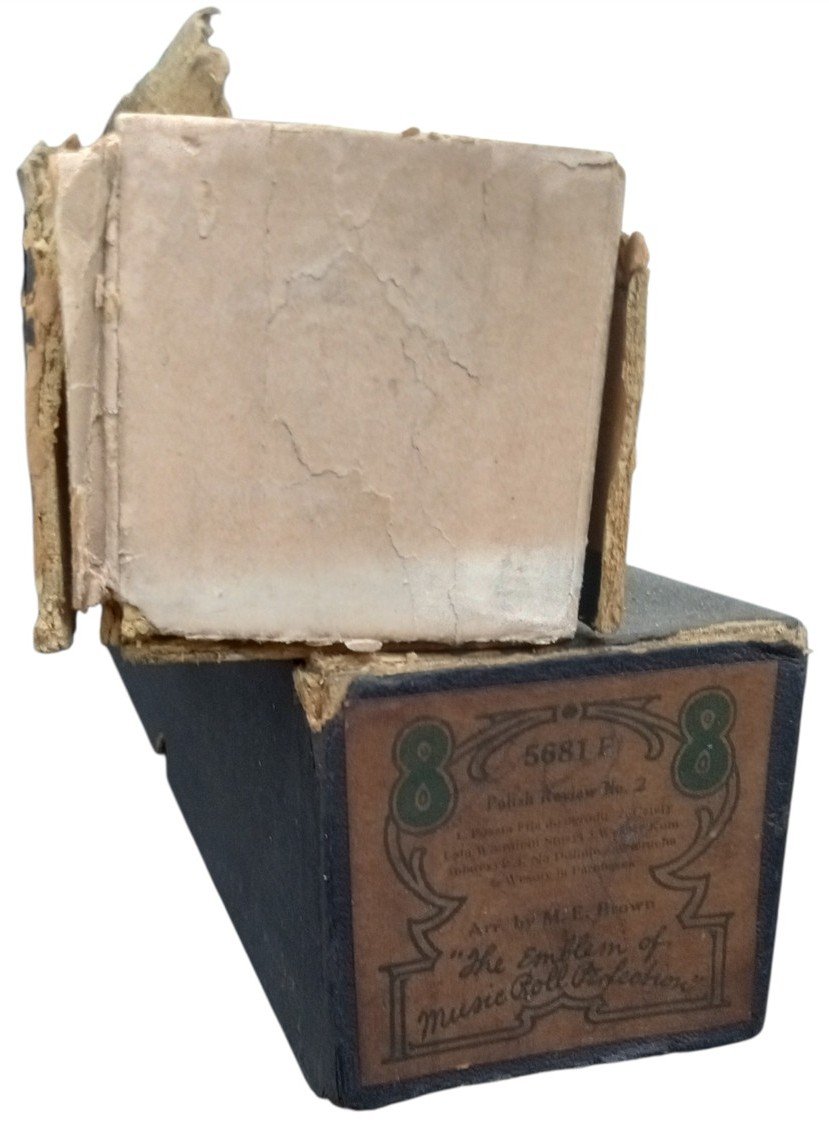 Player Piano Rolls W/Boxes Likely 1920s Vintage Antique Collectible Music