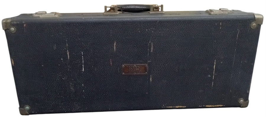 King Voll True II Silverplate Saxophone W/Case 1950s Vintage Instrument
