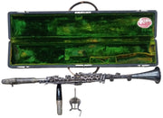 King Silverplate Clarinet W/Case Likely 1920s Vintage Collectible Instrument