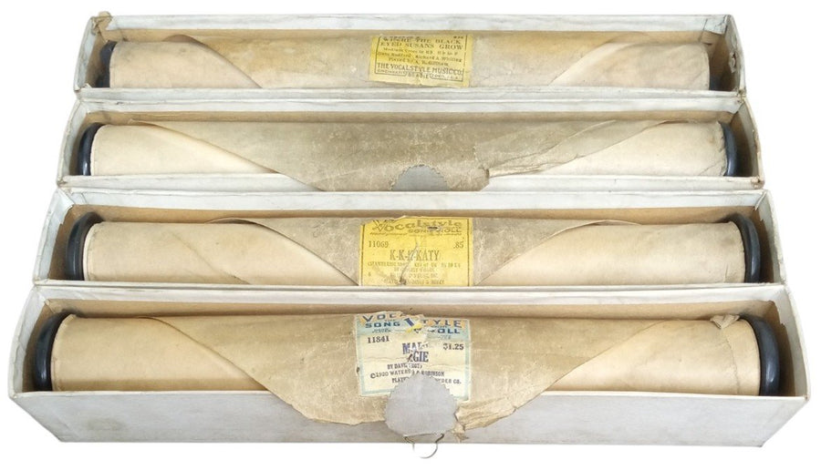 Vocalstyle Song Rolls For Player Piano Set Of 4 Antique Made In Cincinnati Ohio